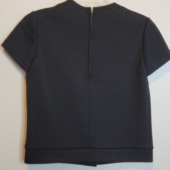 Vintage Zephyr Wool Suit Womens 3 Pieces Black Small Vtg Size 8 Hong Kong - Picture 9 of 14